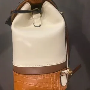 NWT House of Harlow Tan and Cream Backpack.                    
Cream Backpack $_57.JPG?set_id=880000500F main image 4